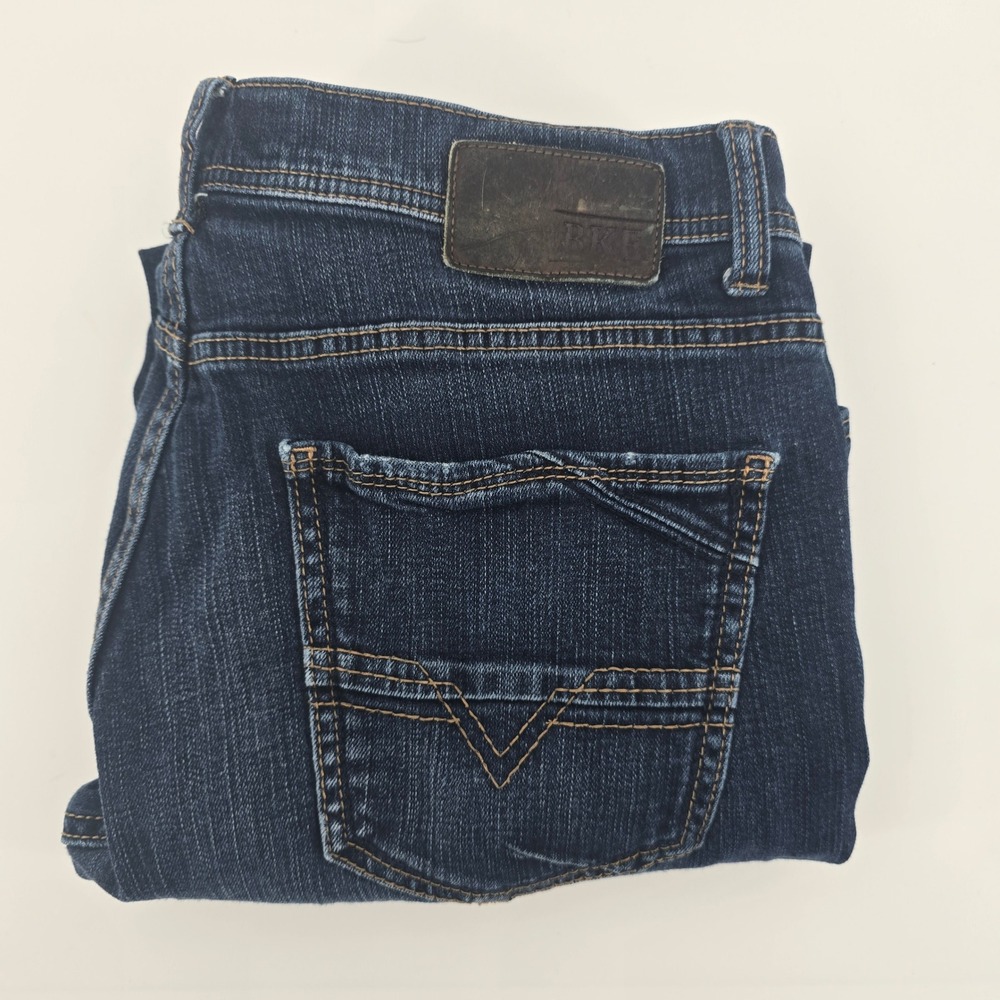 BKE Jake Bootleg Dark Wash Denim Jeans Mens 34R 34x30